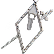 Medium Badge Holder W/Sword Medium Badge Holder W/Sword