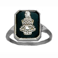 Square Onyx Crest Ring Square Onyx Crest Ring