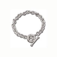 Eternity Bracelet with SS Toggle and CZ's Eternity Bracelet with SS Toggle and CZ's