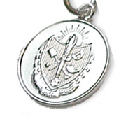 Sterling Silver Crested Charm Sterling Silver Crested Charm