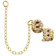 Crown Pearl Double Letter Guard Crown Pearl Double Letter Guard