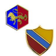 Shield & Lion Pin Set product image