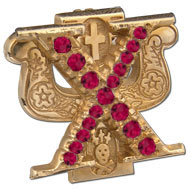 Crown Garnet Badge Crown Garnet Badge