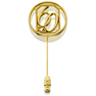 60 Year Emerald Circle Stickpin