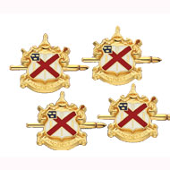 Enameled Crest Studs Enameled Crest Studs