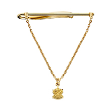 Tiebar with Rope Chain and Crest. Tiebar with Rope Chain and Crest.