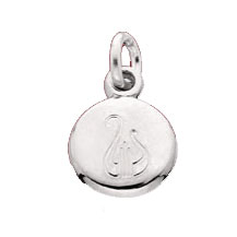 Mini Engraved Lyre Logo Charm Mini Engraved Lyre Logo Charm