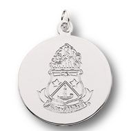 Engraved Crest Charm, 1/2