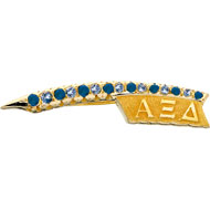 Alternating Blue *Sapphire & *Aqua Badge Alternating Blue *Sapphire & *Aqua Badge