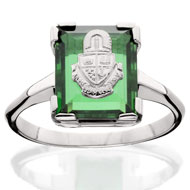 *Emerald Cushion Ring