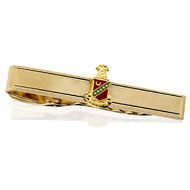 Tie Bar with Enameled Crest