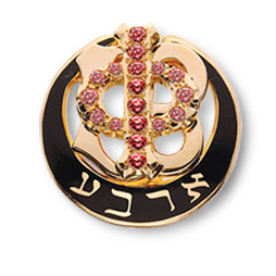 Polished Phi Ruby Badge