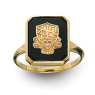 Black Onyx Crest Ring Black Onyx Crest Ring