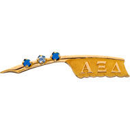 Plain Badge with *Blue Sapphire, *Aquamarine, *Blue Sapphire Plain Badge with *Blue Sapphire, *Aquamarine, *Blue Sapphire