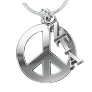 Peace and ZTA Necklace