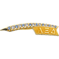 Blue Aquamarine and Diamond Badge Blue Aquamarine and Diamond Badge