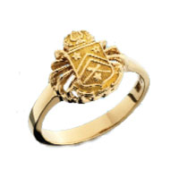 Sunburst Mini Crest Ring Sunburst Mini Crest Ring