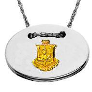 Two Tone Crested Solo Necklace Two Tone Crested Solo Necklace