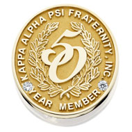 50 Year Member Pin with diamond accents