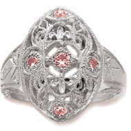 Edwardian Ring with *Rose Sapphires Edwardian Ring with *Rose Sapphires