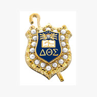 Crown Pearl Badge w/ Diamond Eye Crown Pearl Badge w/ Diamond Eye