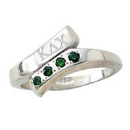 Swirl Ring with emeralds Swirl Ring with emeralds