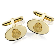 Oval Cufflinks with crest