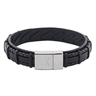 Black Leather Bracelet Black Leather Bracelet