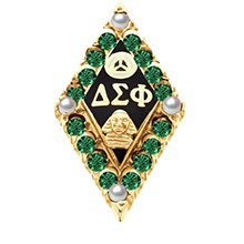 Crown Emerald with Pearl Points Crown Emerald with Pearl Points