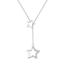 Double Star Dangle Necklace product image
