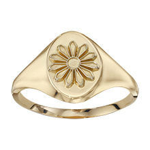 Signet Ring with Mini Marguerite