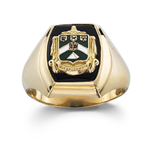 Barrel Onyx Crest Ring Barrel Onyx Crest Ring