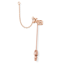 Plain Double Letter Stickpin Guard Plain Double Letter Stickpin Guard