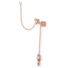Chased Double Letter Stickpin Guard Chased Double Letter Stickpin Guard
