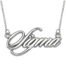 Script Sigma Necklace Script Sigma Necklace