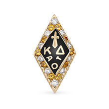 125th Standard Badge with Alternating CZ & Yellow Sapphires 125th Standard Badge with Alternating CZ & Yellow Sapphires