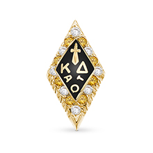 125th Large Badge with Alternating Diamonds & Yellow Sapphires 125th Large Badge with Alternating Diamonds & Yellow Sapphires