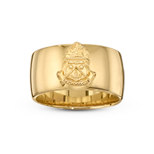 Wide Band Crest Ring Wide Band Crest Ring
