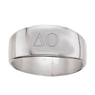 Men's Greek Monogram Band Ring Men's Greek Monogram Band Ring