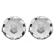 Round Ribbon Border Cufflinks w/Crest Round Ribbon Border Cufflinks w/Crest