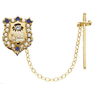 Crown Pearl with *Stone Points and Diamond Eye Badge w/detachable Sword Crown Pearl with *Stone Points and Diamond Eye Badge w/detachable Sword