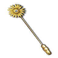 Marguerite CZ Stickpin