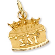 Engraveable Birthday Cake Charm Engraveable Birthday Cake Charm