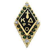 Standard Crown Emerald with Diamond Points Badge