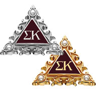 Scroll Border Badge w/ Three Pearl Points product image