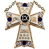 Large Diamond & Sapphire Badge Large Diamond & Sapphire Badge