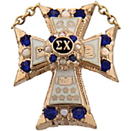 Official Alternating Pearl/Sapphire Badge Official Alternating Pearl/Sapphire Badge