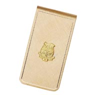Gold Electroplate Money Clip w/ Plain Crest