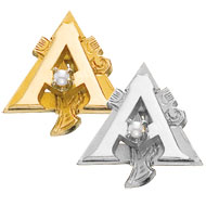 Plain Badge with Tiffany Pearl