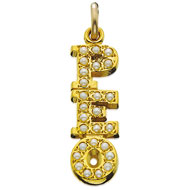 Vertical Closed Pearl Lavaliere